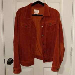 Rust corduroy jacket
